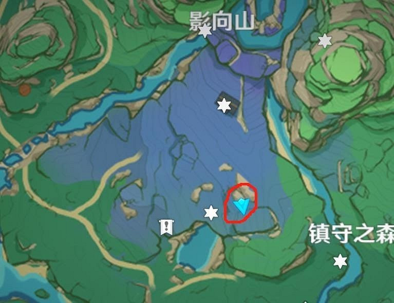 原神 (Genshin Impact) 影向山仙靈位置標註