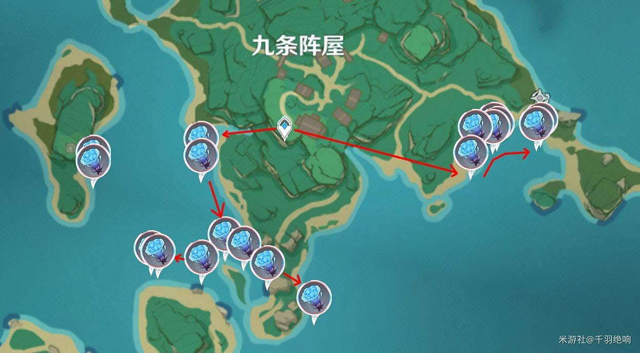 原神 (Genshin Impact) 稻妻地區海靈芝採集位置一覽