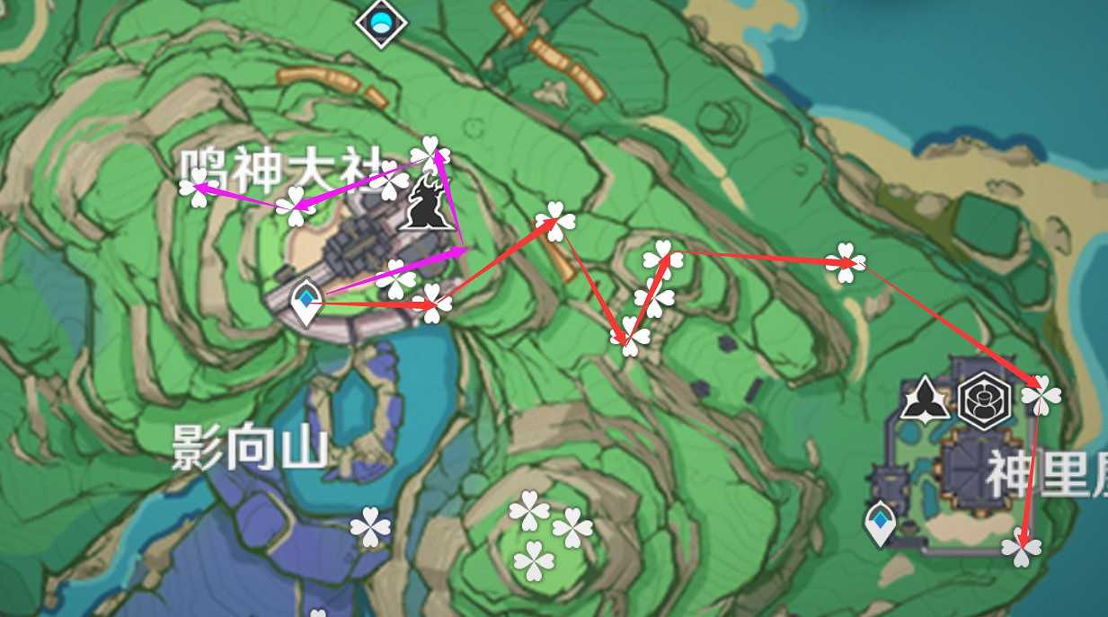 《原神》緋櫻繡球採集路線推薦