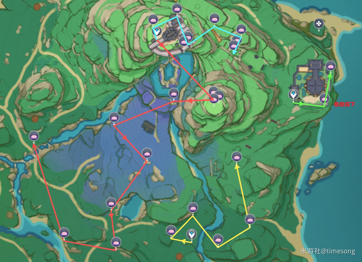 《原神》神裡綾華突破材料收集路線 《原神》神裡綾華突破材料收集路線
