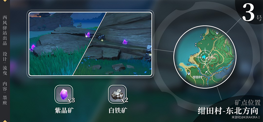 《原神》2.0版稻妻區域紫晶塊礦點匯總