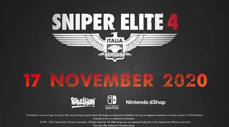 《狙擊精英4》公布Switch版新宣傳片 本月17日上市