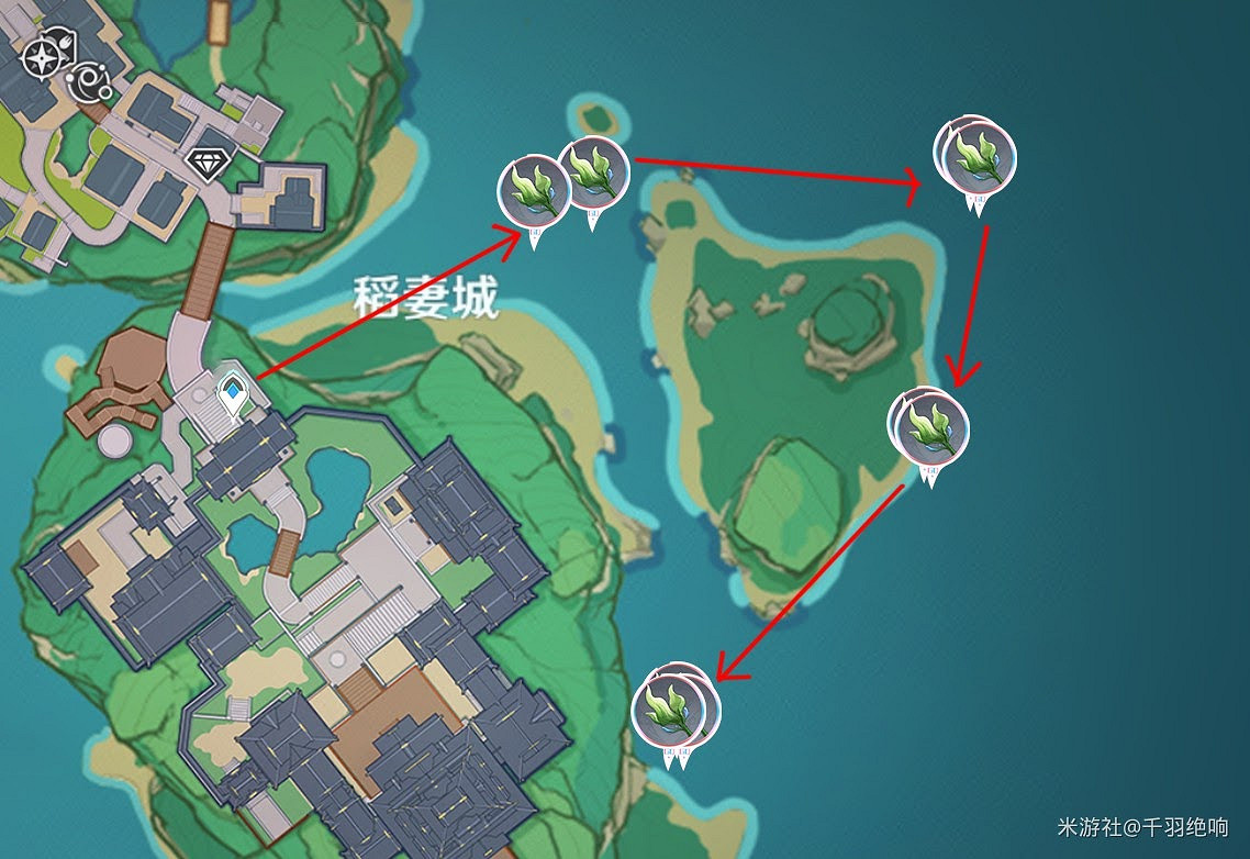 原神 (Genshin Impact) 海草採集地點及路線