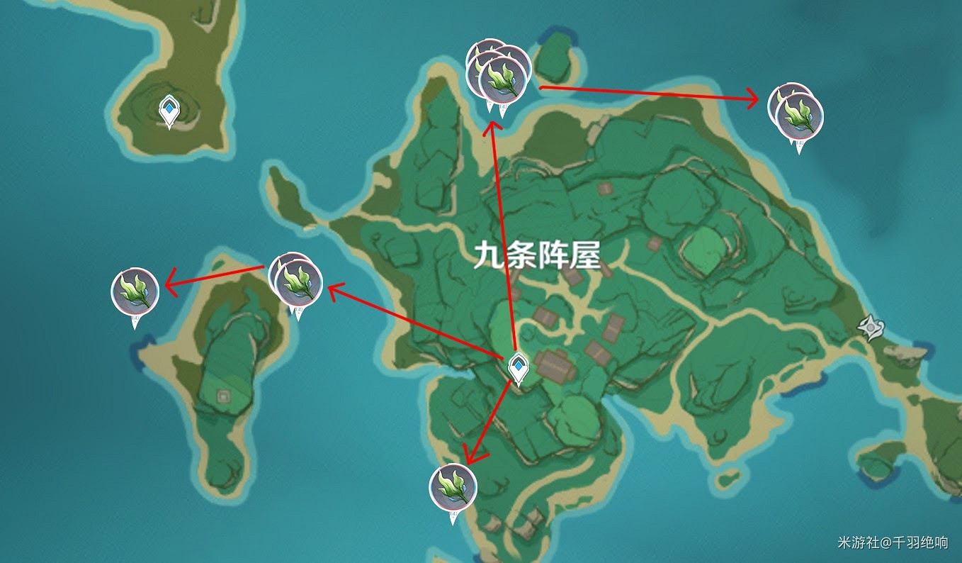 原神 (Genshin Impact) 海草採集地點及路線