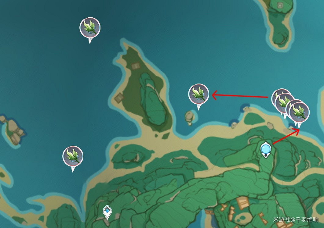 原神 (Genshin Impact) 海草採集地點及路線