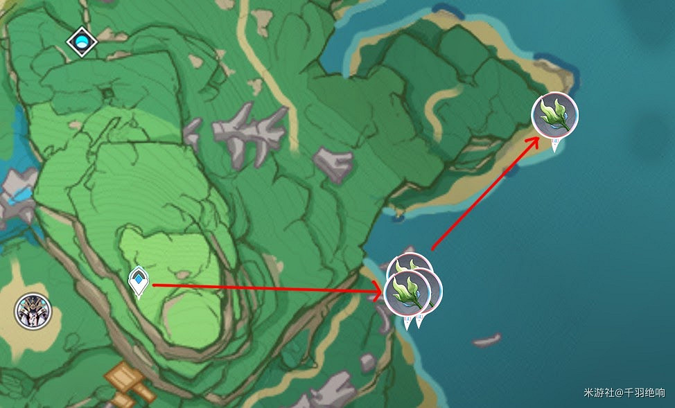 原神 (Genshin Impact) 海草採集地點及路線