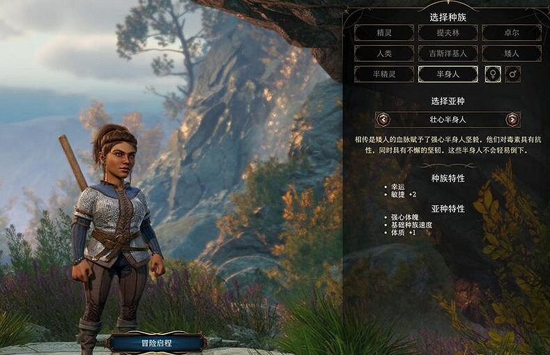 《柏德之門3》半身人特性效果一覽