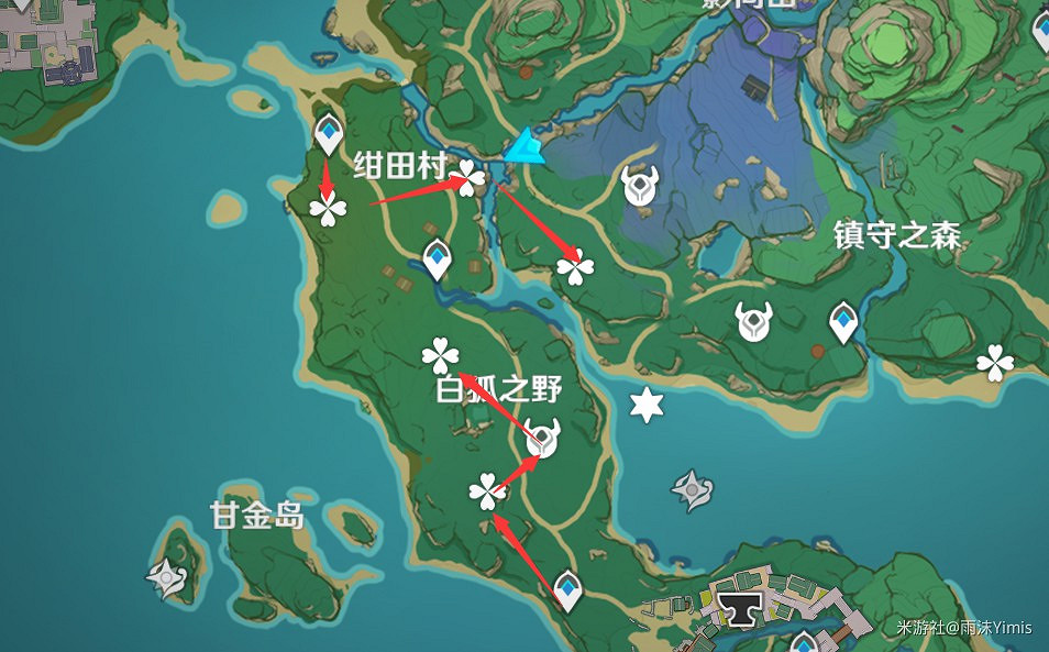 《原神》2.0版本稻妻區域新材料收集攻略