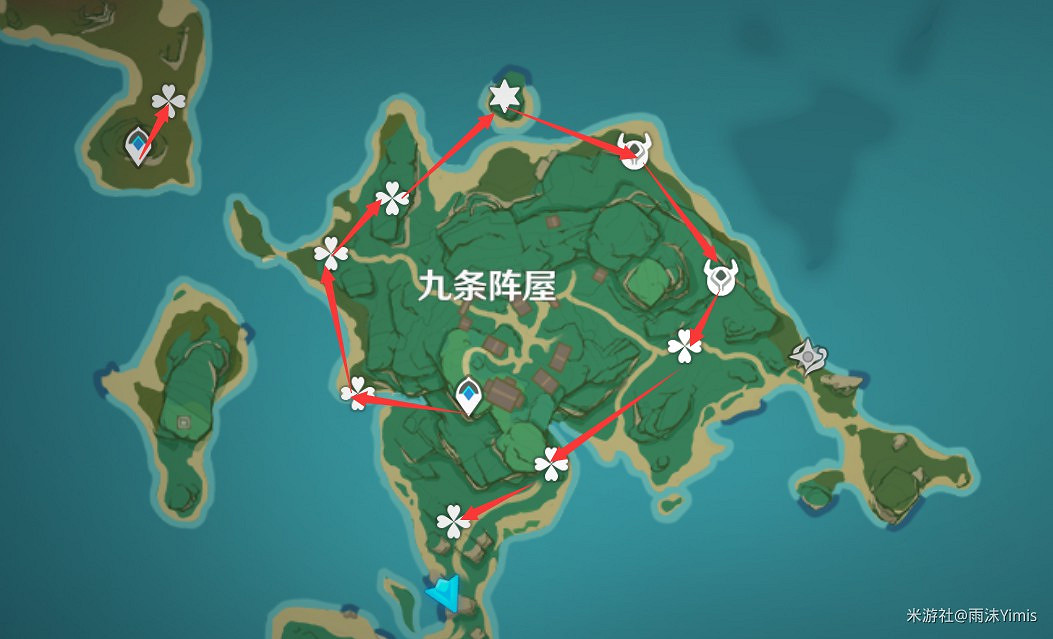 《原神》2.0版本稻妻區域新材料收集攻略