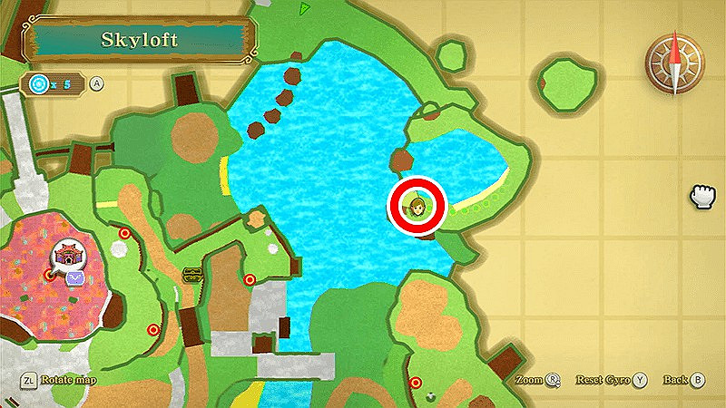 《薩爾達傳說 禦天之劍 HD》留言石分佈位置