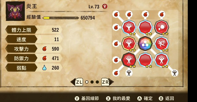 《魔物獵人物語2 破滅之翼》全屬性三猜基因搭配推薦