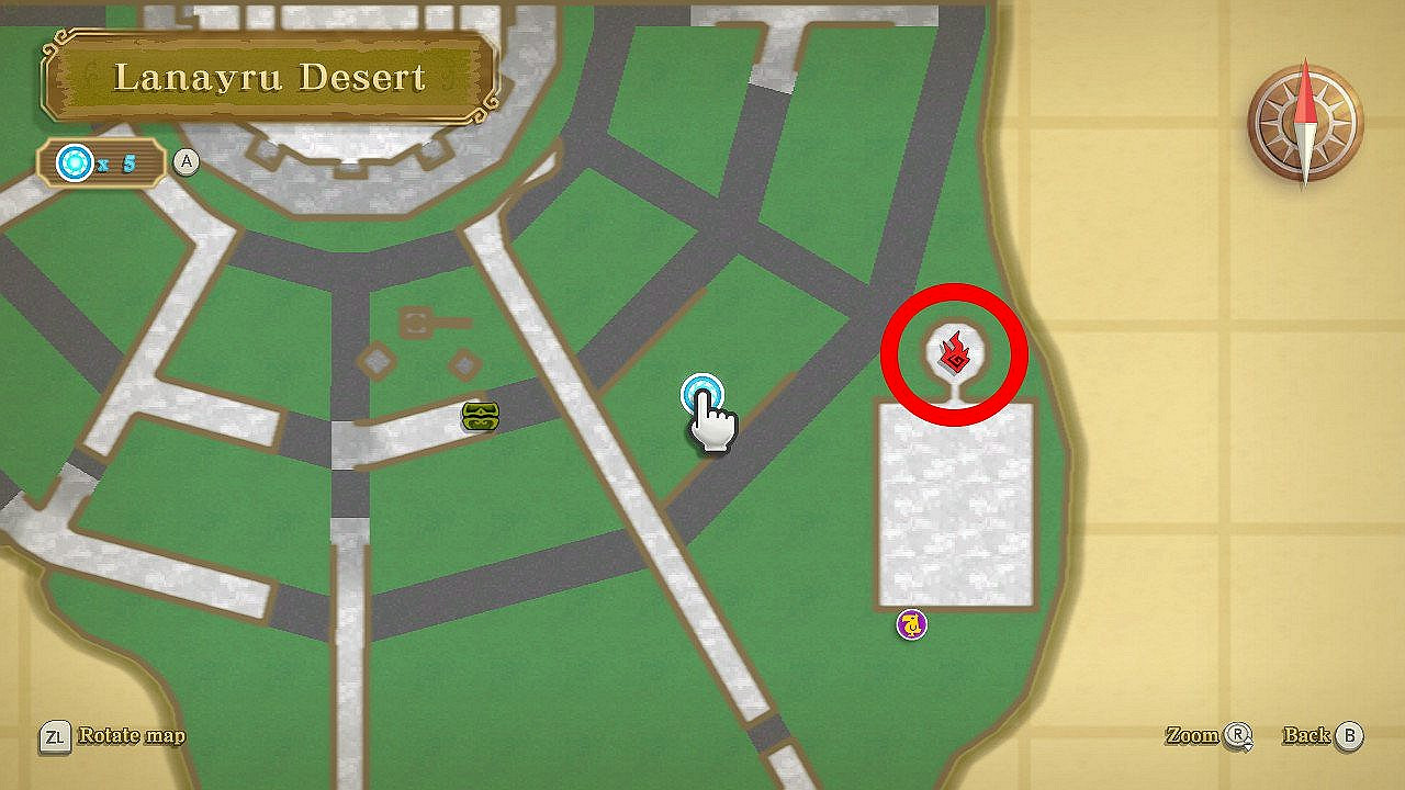 《薩爾達傳說 禦天之劍 HD》拉奈魯沙漠密匙位置