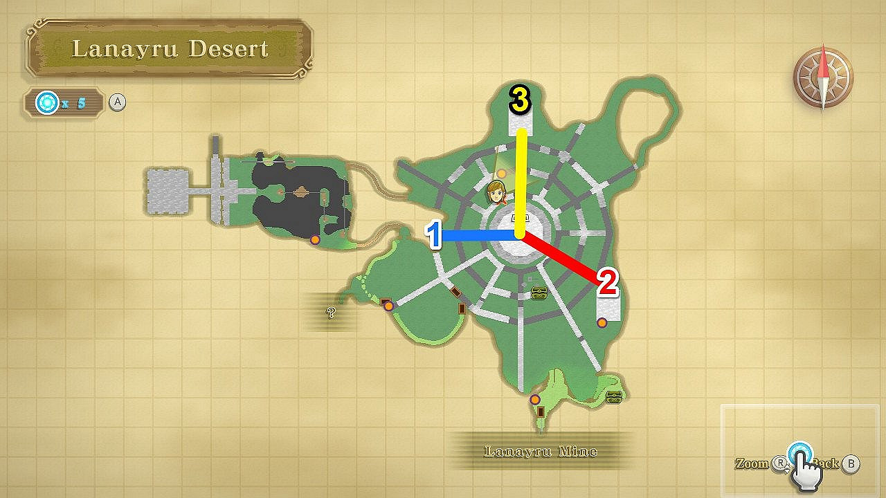 《薩爾達傳說 禦天之劍 HD》拉奈魯沙漠密匙位置