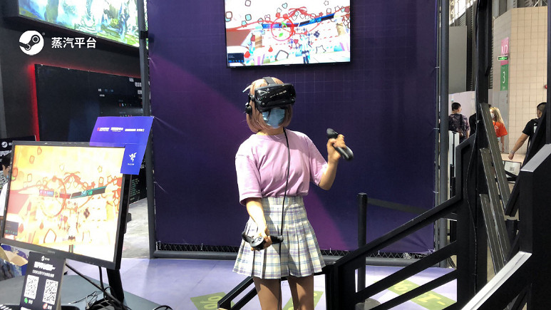首日蒸汽平台展區曝光 新潮VR惹人眼 首日蒸汽平台展區曝光 新潮VR惹人眼
