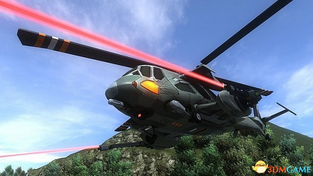 《地球防衛軍4.1:絕望陰影再襲》截圖 雷射霸氣掃射