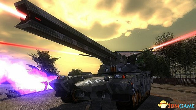 《地球防衛軍4.1:絕望陰影再襲》截圖 雷射霸氣掃射