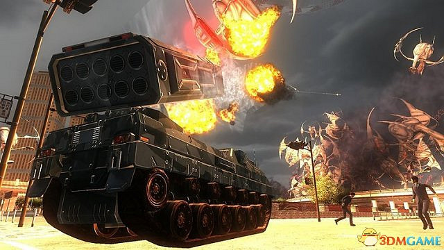 《地球防衛軍4.1:絕望陰影再襲》截圖 雷射霸氣掃射