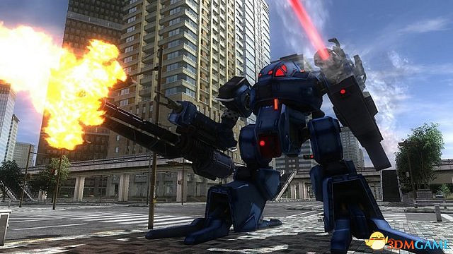 《地球防衛軍4.1:絕望陰影再襲》截圖 雷射霸氣掃射