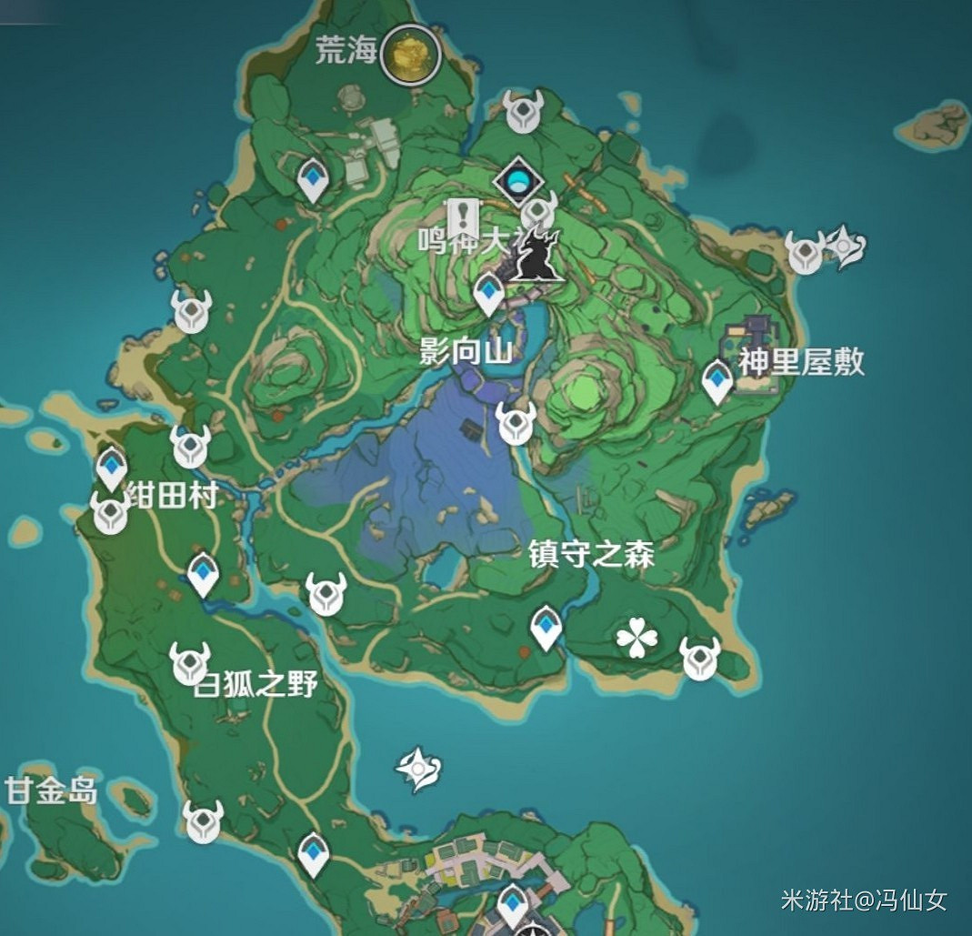 《原神》2.0版本野伏眾分佈位置一覽