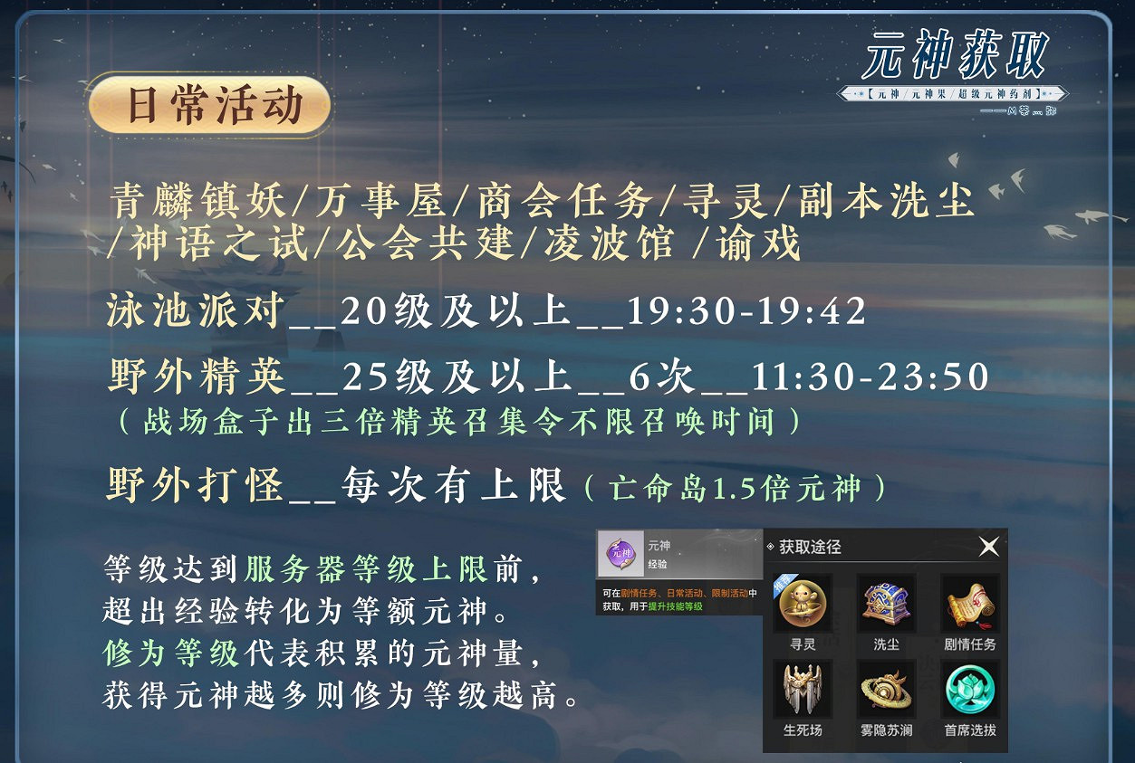 《天諭手遊》元神獲取途徑匯總 《天諭手遊》元神獲取途徑匯總