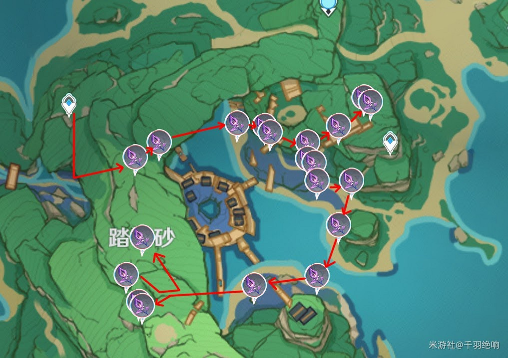 原神 (Genshin Impact) 鳴草採集線路分享