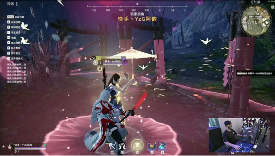 快手YzG阿韻亮相ChinaJoy，《永劫無間》車輪戰PK秀翻全場