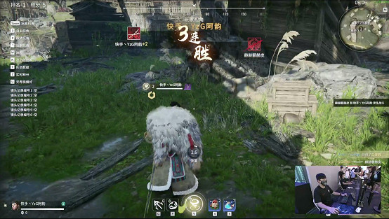 快手YzG阿韻亮相ChinaJoy，《永劫無間》車輪戰PK秀翻全場