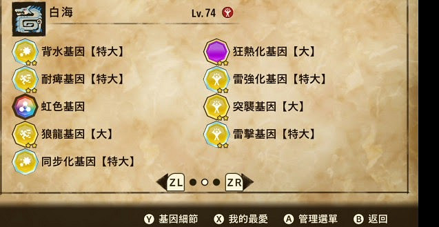 魔物獵人 物語 2 破滅之翼 全屬性三猜基因搭配推薦