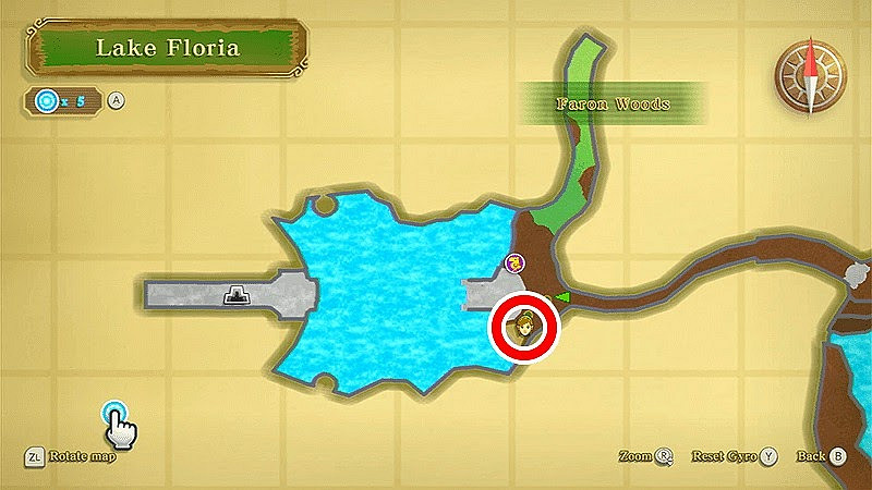 薩爾達傳說 禦天之劍 HD 留言石分佈位置