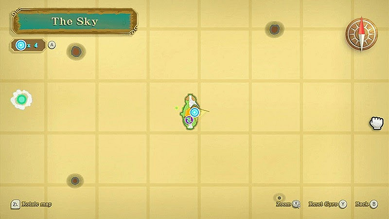 薩爾達傳說 禦天之劍 HD 留言石分佈位置