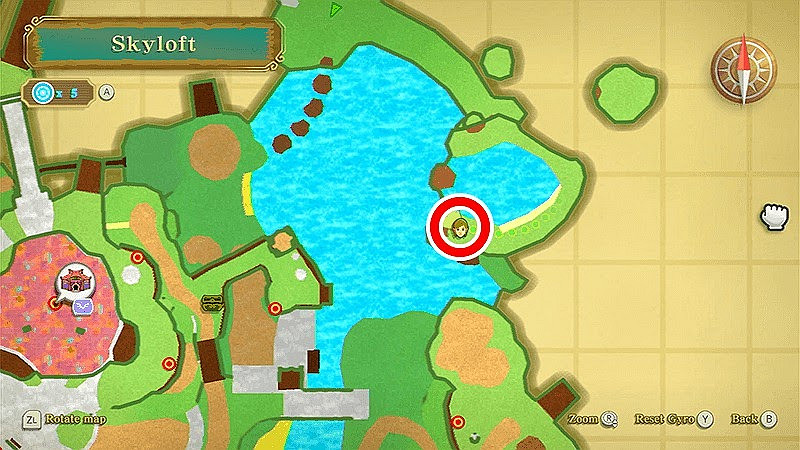 薩爾達傳說 禦天之劍 HD 留言石分佈位置