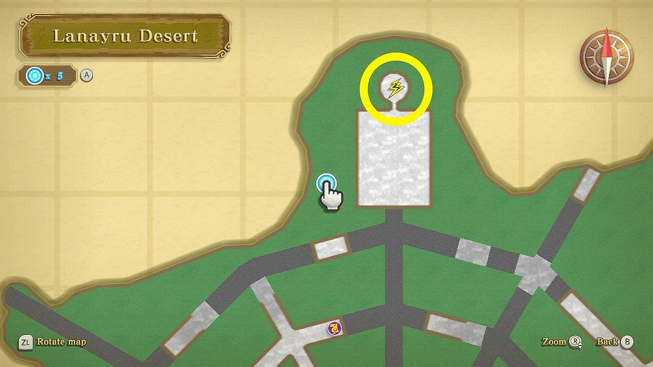 薩爾達傳說 禦天之劍 HD 拉奈魯沙漠密匙位置