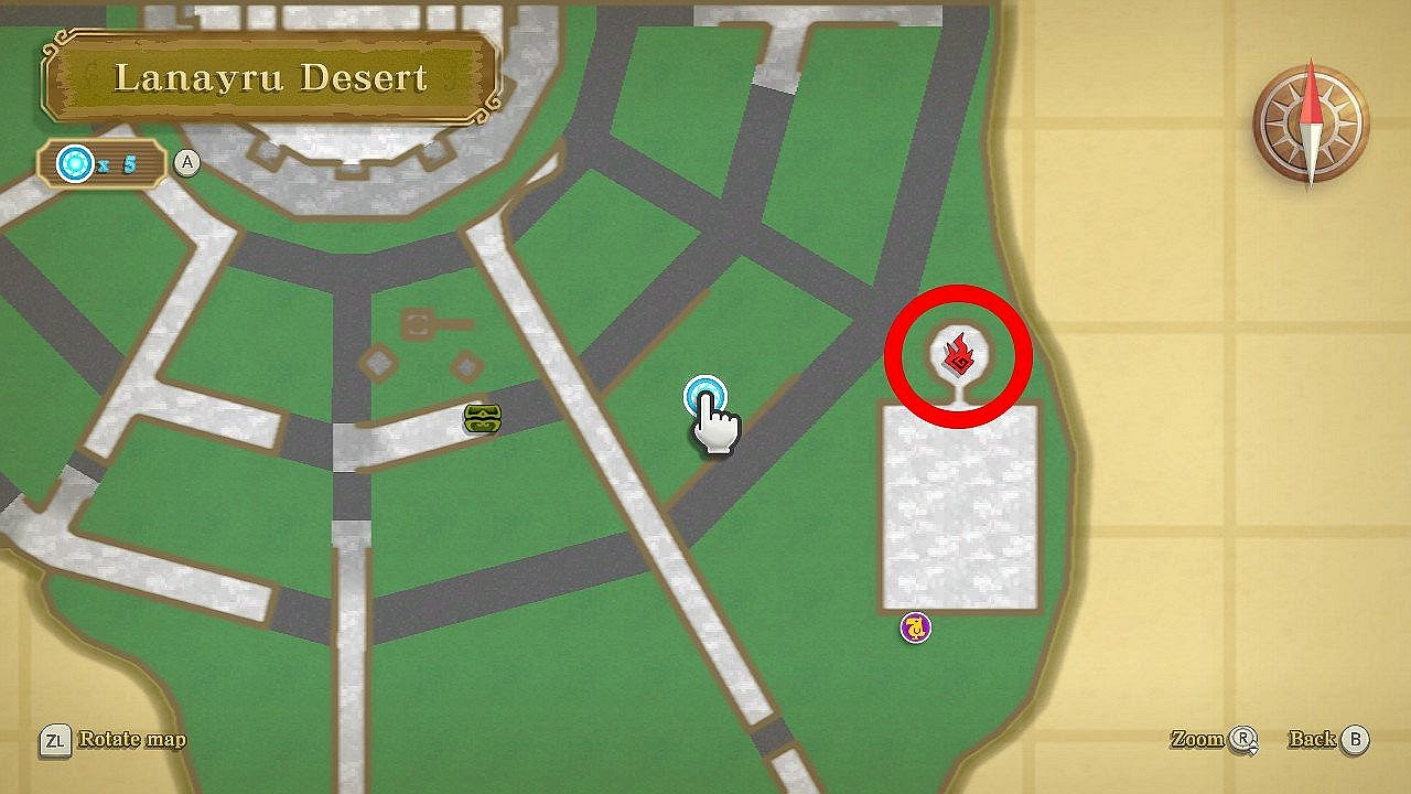 薩爾達傳說 禦天之劍 HD 拉奈魯沙漠密匙位置