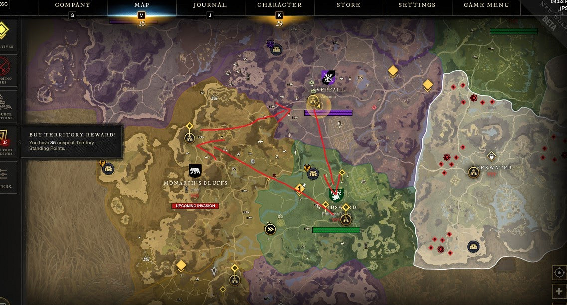 新世界 (New World) 領地任務、賺錢與練習剝皮教學 新世界 (New World) 領地任務、賺錢與練習剝皮教學