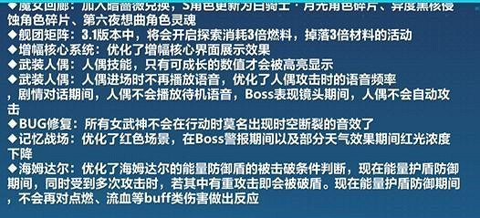 《崩壞3》3.1版本更新彙總 《崩壞3》3.1版本更新彙總