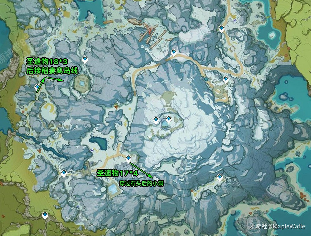 《原神》全地圖鋤地路線分享