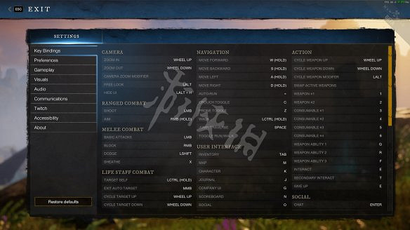 《New World》按鍵操作指南 《New World》按鍵操作指南
