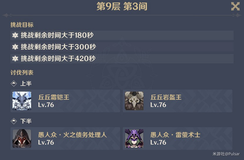 《原神》2.0版8月第一期深淵怪物配置分析 《原神》2.0版8月第一期深淵怪物配置分析