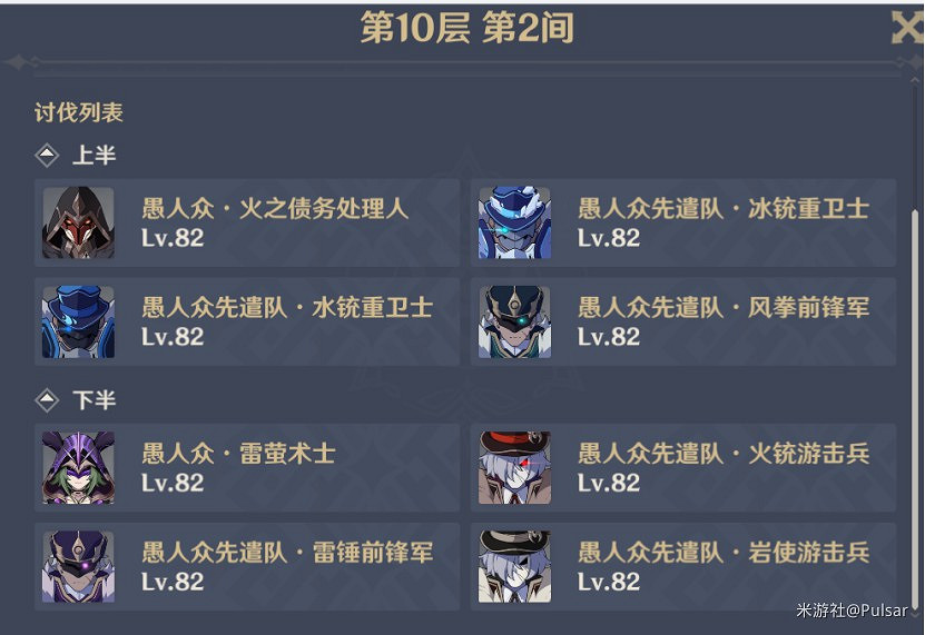 《原神》2.0版8月第一期深淵怪物配置分析 《原神》2.0版8月第一期深淵怪物配置分析