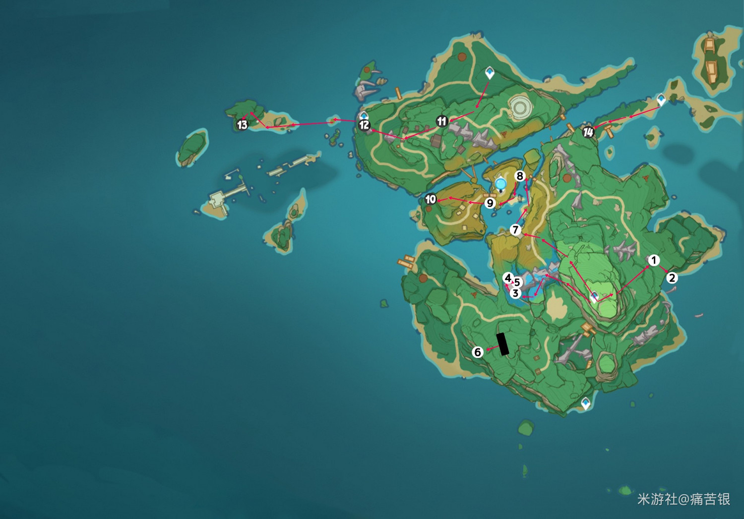 《原神》2.0版本稻妻全雷靈寶箱獲取路線圖 《原神》2.0版本稻妻全雷靈寶箱獲取路線圖