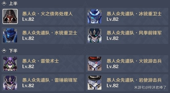 《原神》2.0第一期深淵9-12層怪物陣容