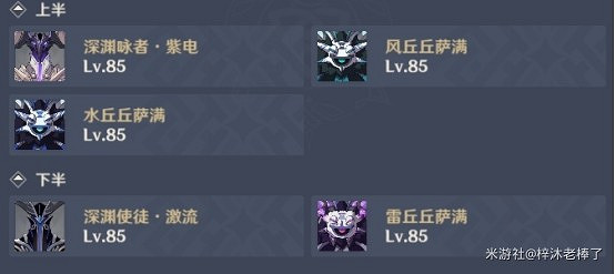 《原神》2.0第一期深淵9-12層怪物陣容