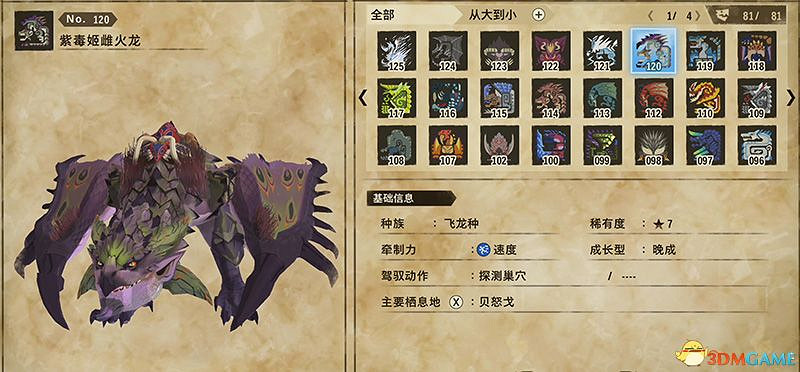 《魔物獵人物語2：破滅之翼》全隨行獸圖鑒 隨行獸能力詳解