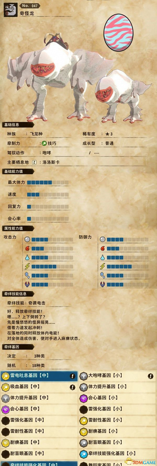 《魔物獵人物語2：破滅之翼》全隨行獸圖鑒 隨行獸能力詳解