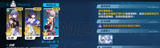 《崩壞3》4.21終極區挑戰之路難度6攻略 《崩壞3》4.21終極區挑戰之路難度6攻略