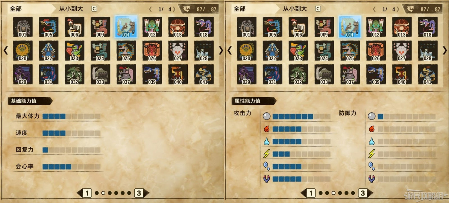 魔物獵人 物語 2 破滅之翼 屬性成長率及能力值演算法解析