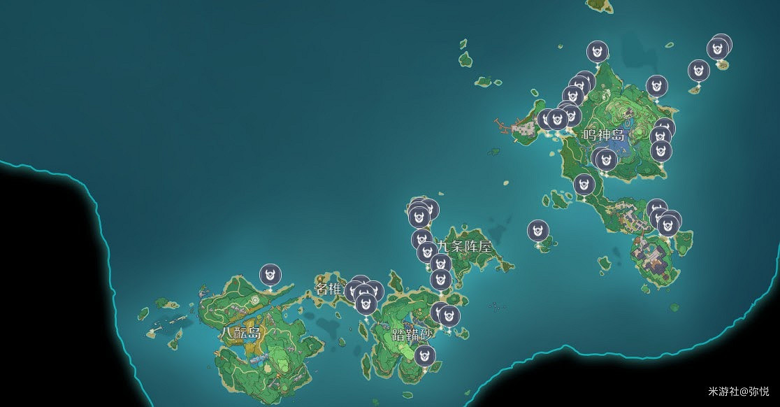 原神 (Genshin Impact) 2.0版本稻妻區域螃蟹收集位置一覽