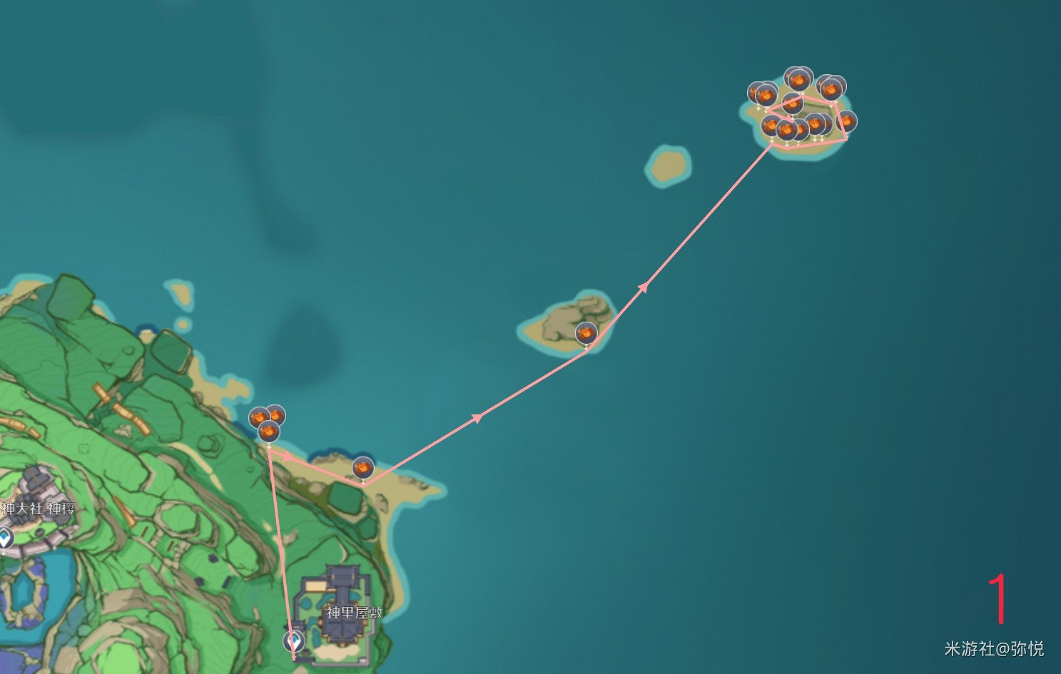 原神 (Genshin Impact) 2.0版本稻妻區域螃蟹收集位置一覽