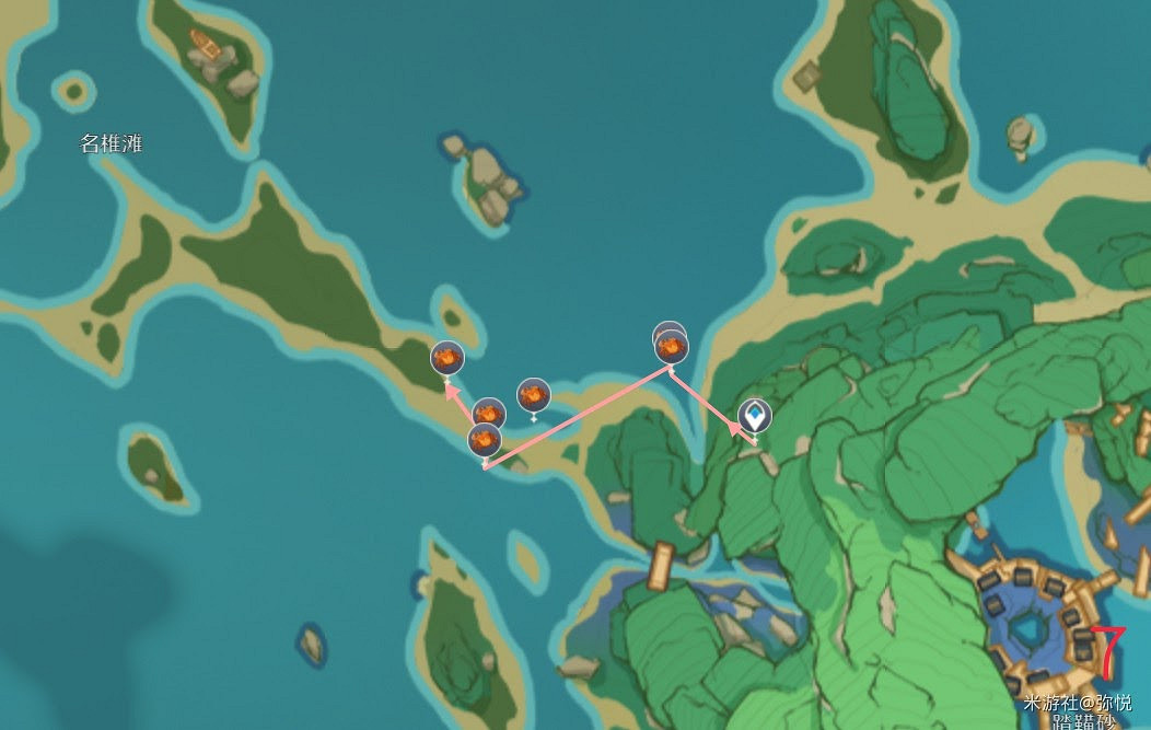 原神 (Genshin Impact) 2.0版本稻妻區域螃蟹收集位置一覽