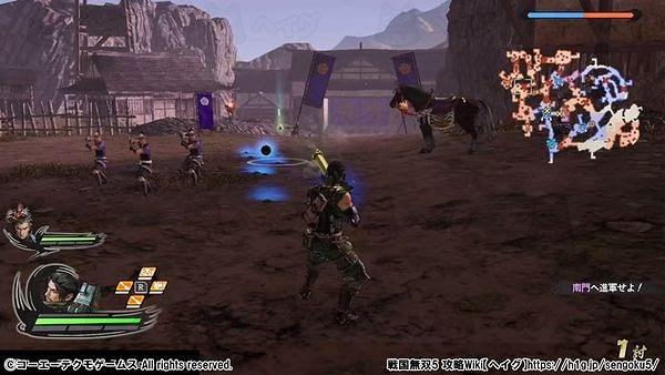戰國無雙 5 (SAMURAI WARRIORS 5) 情報攻略 大砲彈藥的切換方法